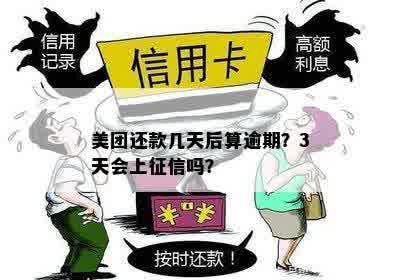 美团月付多久算逾期还款：逾期天数、不上？最长几天不还？