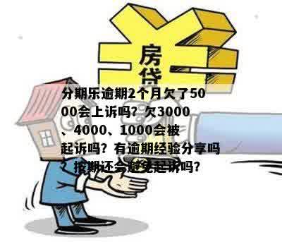 逾期5000会被起诉吗真还不上怎么办？