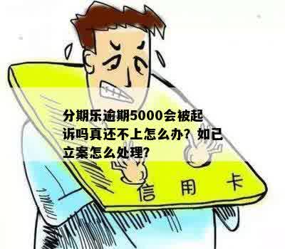 逾期5000会被起诉吗真还不上怎么办？