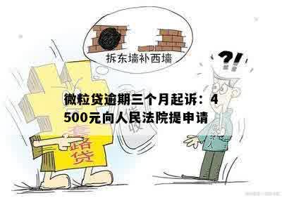 微粒贷逾期三个月4500元向人民法院提出申请-微粒贷逾期三个月4500元向人民法院提出申请执行