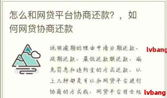 网贷公司协商还款依据