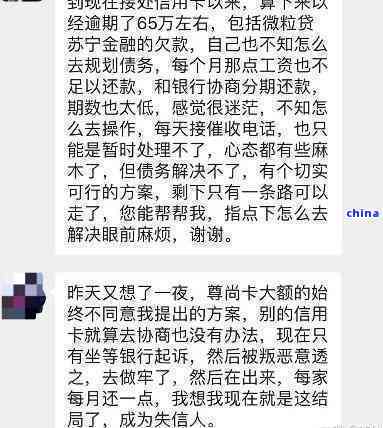 中信银行成功协商解决逾期网贷还款问题，经验分享与网友互动