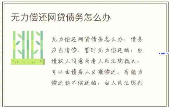 无法偿还债务？了解解决方案和应对策略