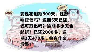 逾期500元6个月后：安逸花还款的后果与解决方案