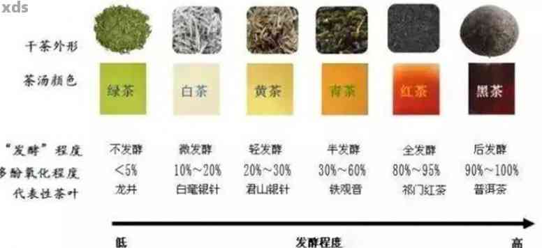 普洱茶、绿茶、红茶之间的区别及各种茶类的特点解析