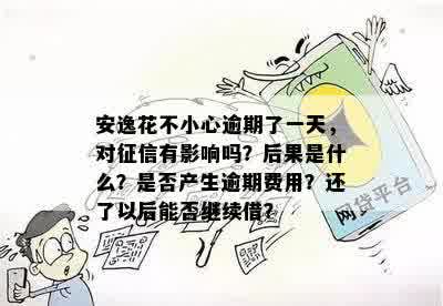 逾期一个多月的安逸花信用卡还款，是否会影响信用和取出里面的钱？