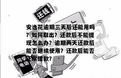 安逸花逾期还款三天后，是否可以再次取出或继续还款？