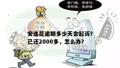 安逸花逾期还款2000多元后可能面临的起诉风险及多久会被追讨