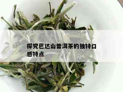 巴达山普洱茶的香味特点及其成因解析