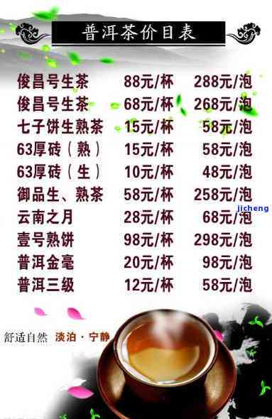 佳茗阁普洱茶价格查询