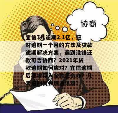 逾期一个月以上的贷款该如何处理？全面解决方案和建议