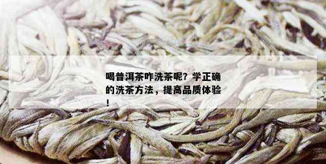 普洱茶断层清理方法：保持干净与香气