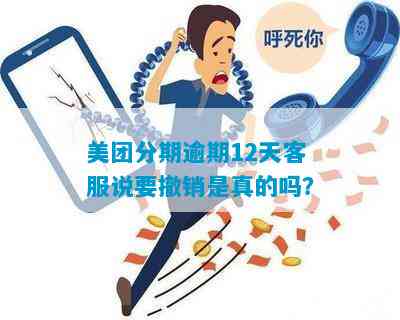 美团分期逾期12天客服提议撤销，是真的吗？用户该如何应对？