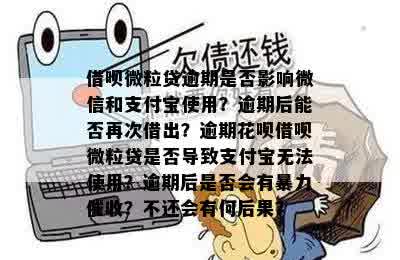 微粒贷和支付宝逾期了，每个月换几百块钱可以吗？