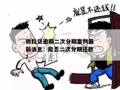 微粒贷逾期提交二次分期审核时间：案例与处理方式