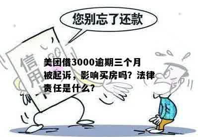 美团逾期3000元可能面临的法律后果：起诉、信用记录影响等详细解答