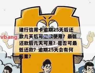 建设信用卡22号还款日25号还上算逾期吗