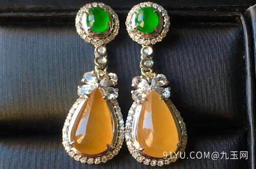 黄翡翠耳环：一种高贵奢华的时尚配饰，了解其价格及价值