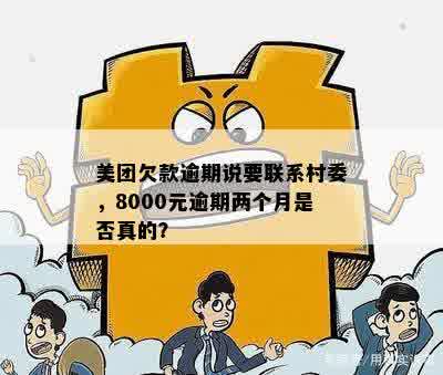 美团逾期8000元，真的会联系村书记或村委会处理吗？