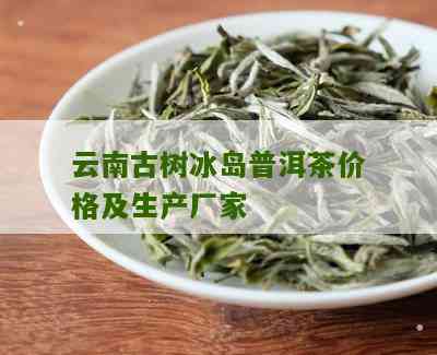 云南冰岛古树普洱茶最新价格表与采购指南