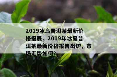 冰岛普洱茶生茶价格解析：2019年最新市场行情与品鉴指南