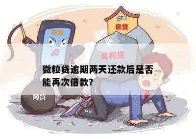 微粒贷逾期两天还款，是否可以再次借款？