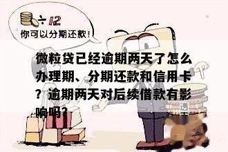 微粒贷逾期两天还款行吗，逾期后还能再借吗？怎么处理？