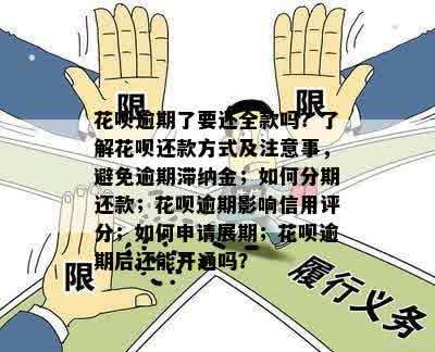 花呗逾期还款全款？还有哪些需要注意的事项？