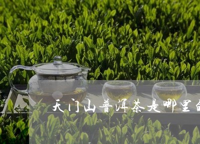 天门山普洱茶：品种特色、产地环境与品尝技巧的全面解读