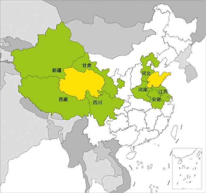 普洱茶主要产区全面介绍：云南、广西、四川、贵州、     等省份。