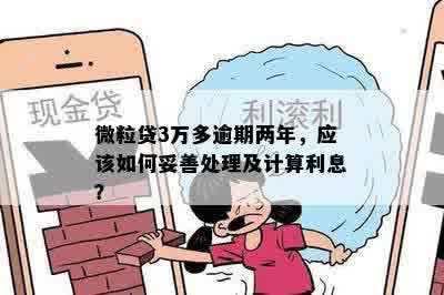 逾期2年的微粒贷3万债务如何处理和解决？