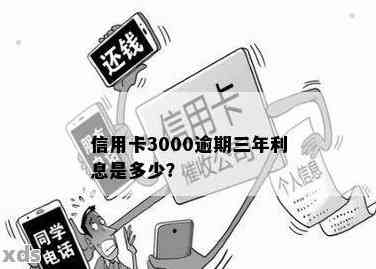 信用卡逾期一个月还款费用计算：3000元额度需要支付多少利息及滞纳金？