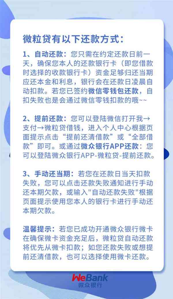 微粒贷提醒还款方式有哪些，如何减少误还款？