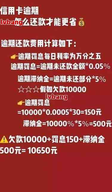 全面解析：1000块信用卡逾期费用如何计算以及相关费用减免政策