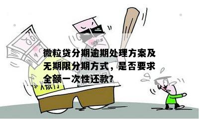 逾期借款还款方式选择：一次性还清还是分期全部偿还？