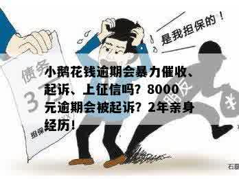 逾期会吗？逾期8000元会被起诉吗？2年亲身经历揭秘。