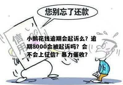 逾期会吗？逾期8000元会被起诉吗？2年亲身经历揭秘。