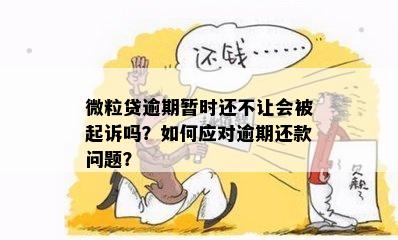 微粒贷还款困难怎么办？如何应对逾期和期还款问题？