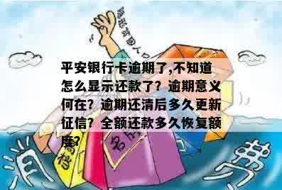 平安银行卡逾期了，不知道怎么显示还款怎么办？