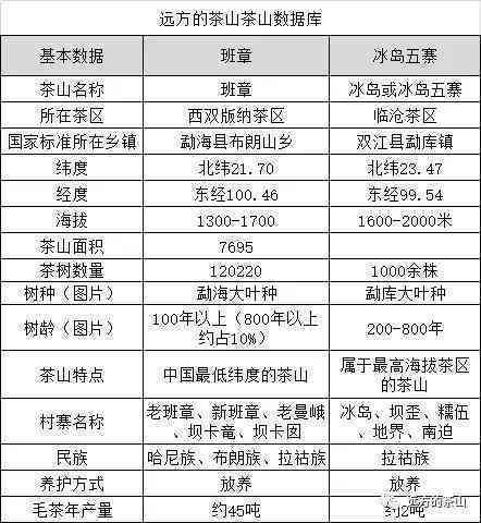 冰岛普洱与班章普洱比较怎样：价格差异、品质优劣和含义解析