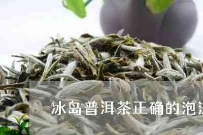 探索冰岛普洱茶冲泡的艺术：一款适合新手的完美配方