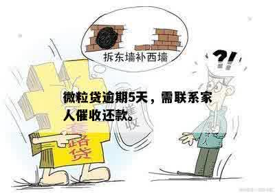 关于微粒贷逾期5天还款的咨询，是否需要家人朋友介入？