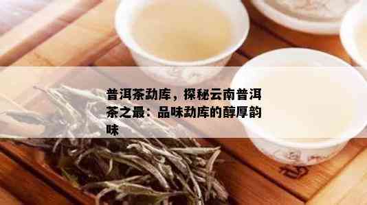 云南原产地古树普洱茶：勐库牌茶叶的魅力与传承