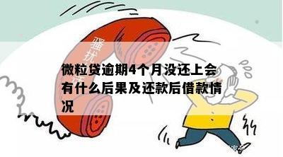 微粒贷还款逾期后果