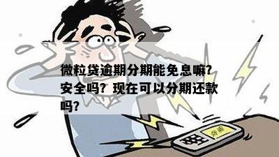 微粒贷逾期减免：真的吗？安全吗？如何操作？