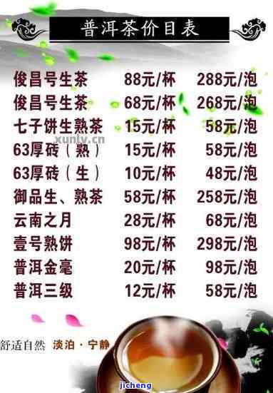 贵州特色普洱茶商品价格一览表