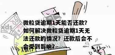 微粒贷还款一天：会有什么影响？逾期了吗？如何处理？