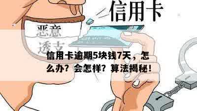 信用卡5块钱逾期两天怎么办？