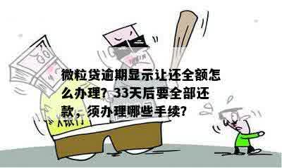 微粒贷逾期全款处理步骤：如何操作？