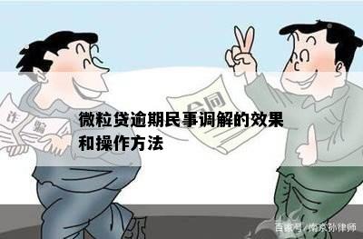 微粒贷逾期后民事调解的作用与影响：全面解答用户疑问